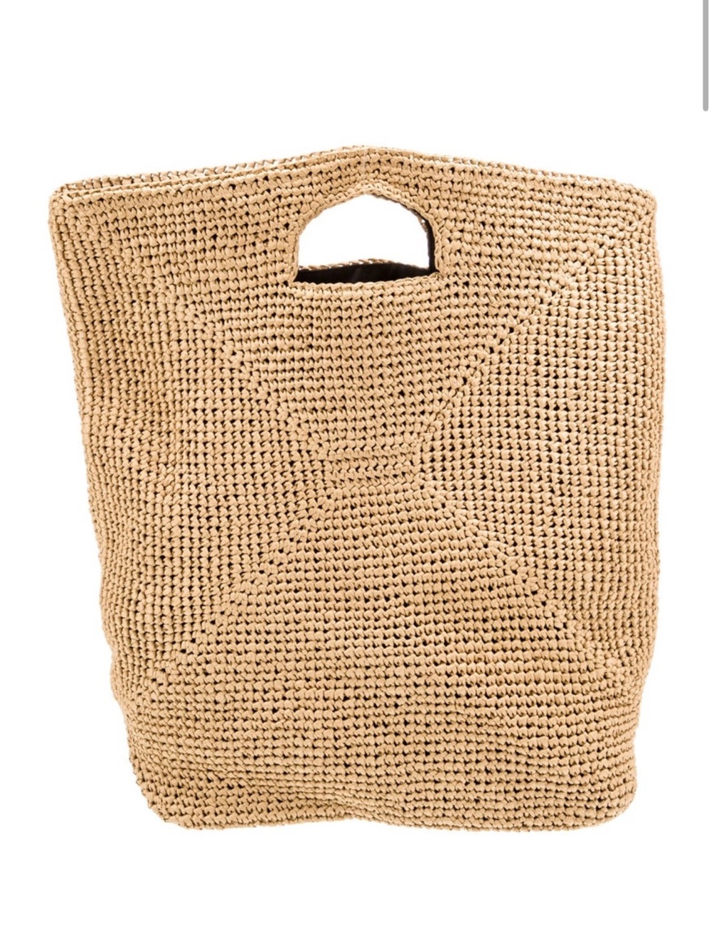 A.L.C. Woven Straw Tote Bag in Natural Tan